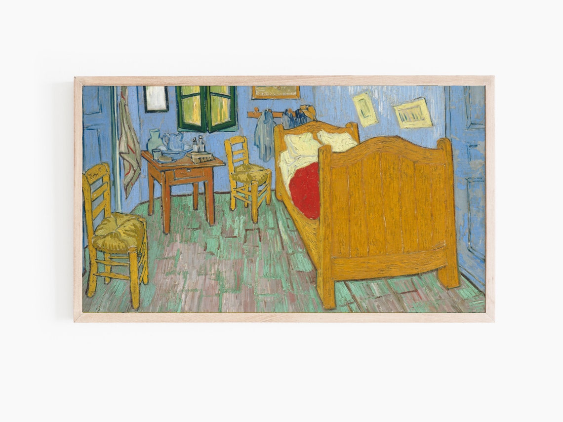 Van Gogh Bedroom In Arles Post-Impressionist Yellow Bedroom Print - Image 2