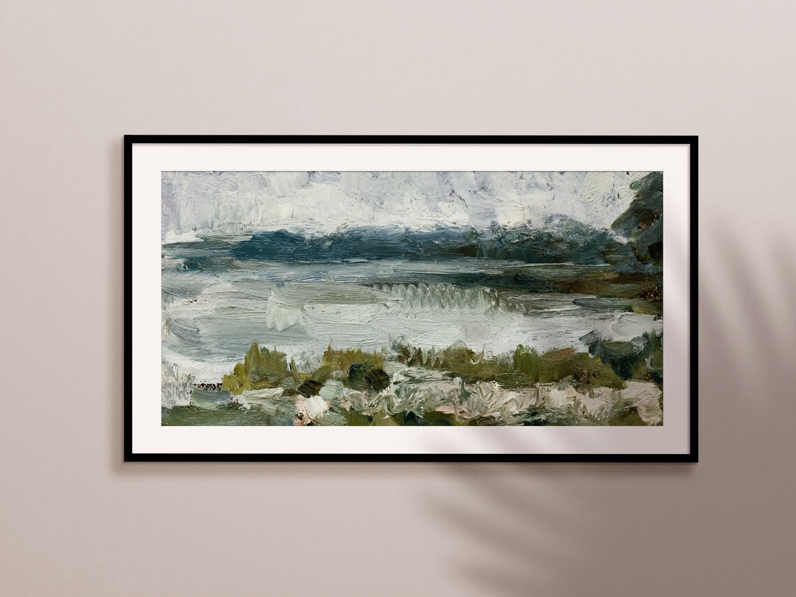 Abstract Oil Landscape for Frame TV Art Print - Image 2
