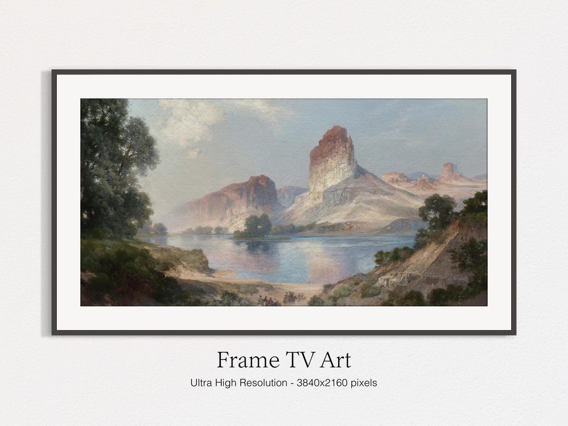 American West Lake Mesa Riders Vintage Western Landscape Art Print - Image 5