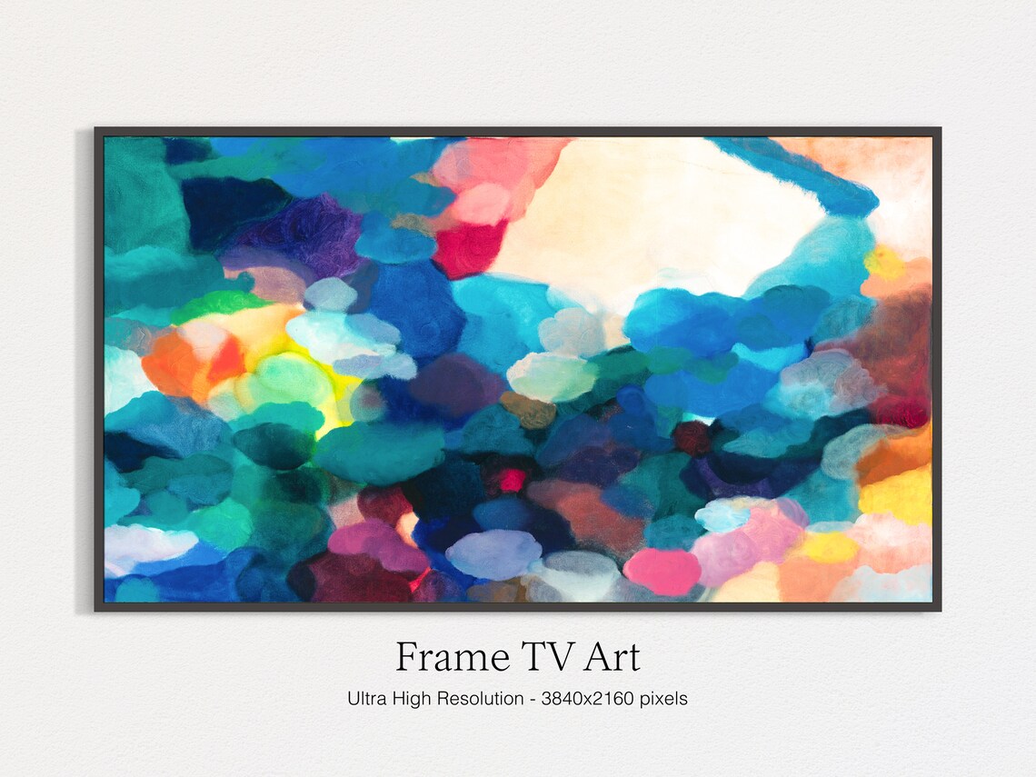 Modern Abstract Art TV Art Print, Oil Painting