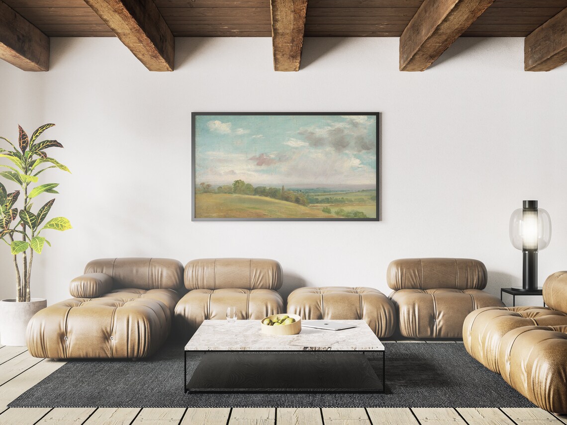 Vintage Landscape Painting Art Print, Classic Decor - Image 3