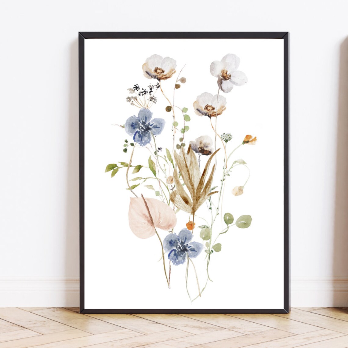 Wildflower Botanical Floral Watercolor Art Print - Image 2