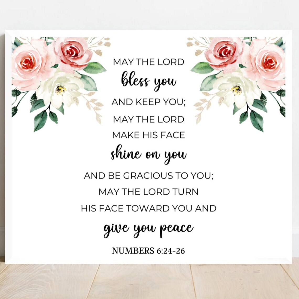 May The Lord Bless You Nursery Bible Verse Print - Image 2