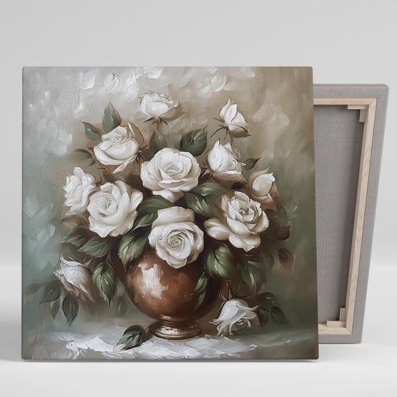 Rose Wall Art, Classic Floral Bouquet Art Print