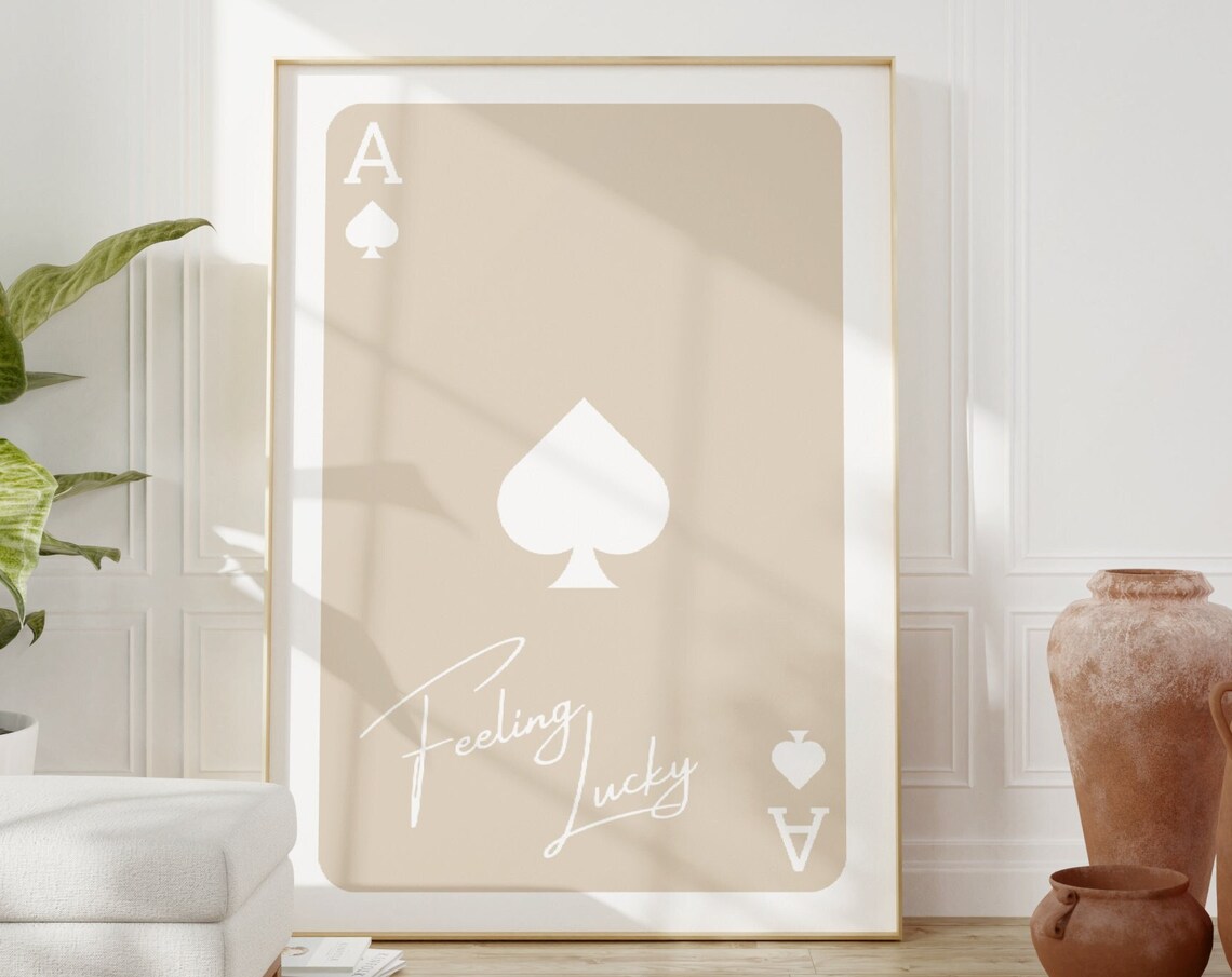 Ace Of Spades Playing Card, Retro Poker Art Print - Image 4
