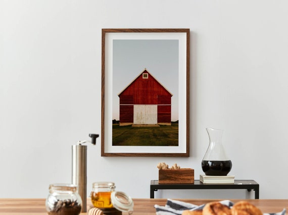 Farmhouse Kitchen Print Barn Western Wall Art Farm Red Barn Poster Country Kitchen Art Kitchen Dining Decor Home Gift For Friend