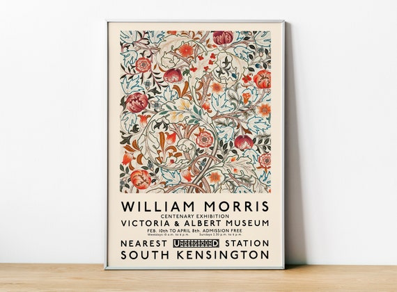 William Morris Fleurs Et Plantes Exhibition Poster, London