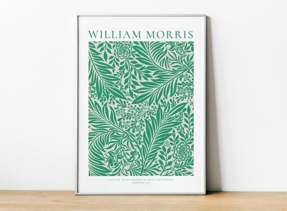 William Morris Exhibition Poster, Arts And Crafts