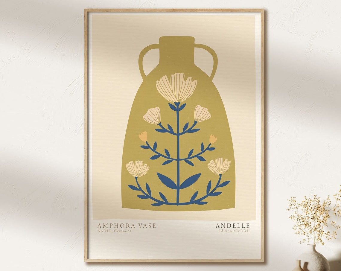 Greek Vase Abstract Pottery Art Print