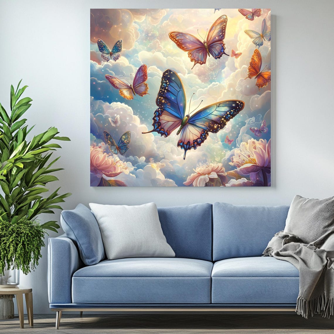 Butterfly, Dreamy Whimsical Nature Art Print - Image 2