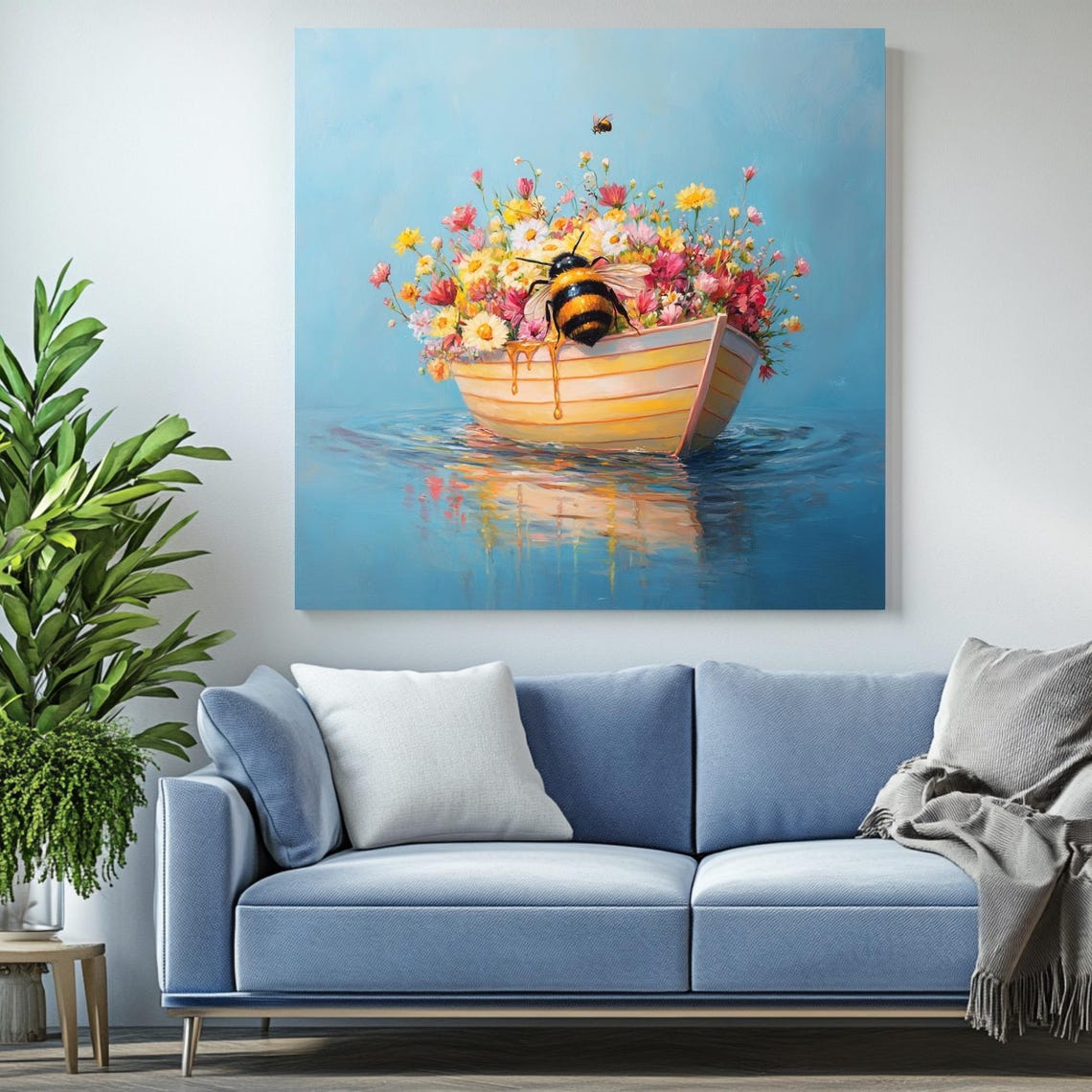Honey Bee And Flower Nature Inspired Decor - Image 2