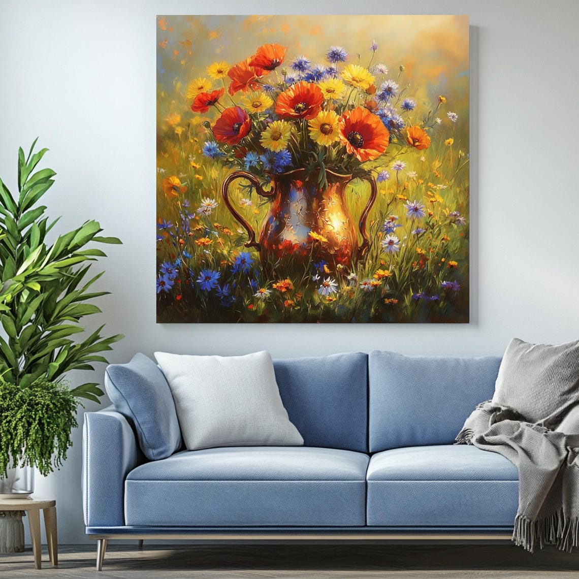 Wild Flower Botanical Nursery Decor Art Print - Image 2