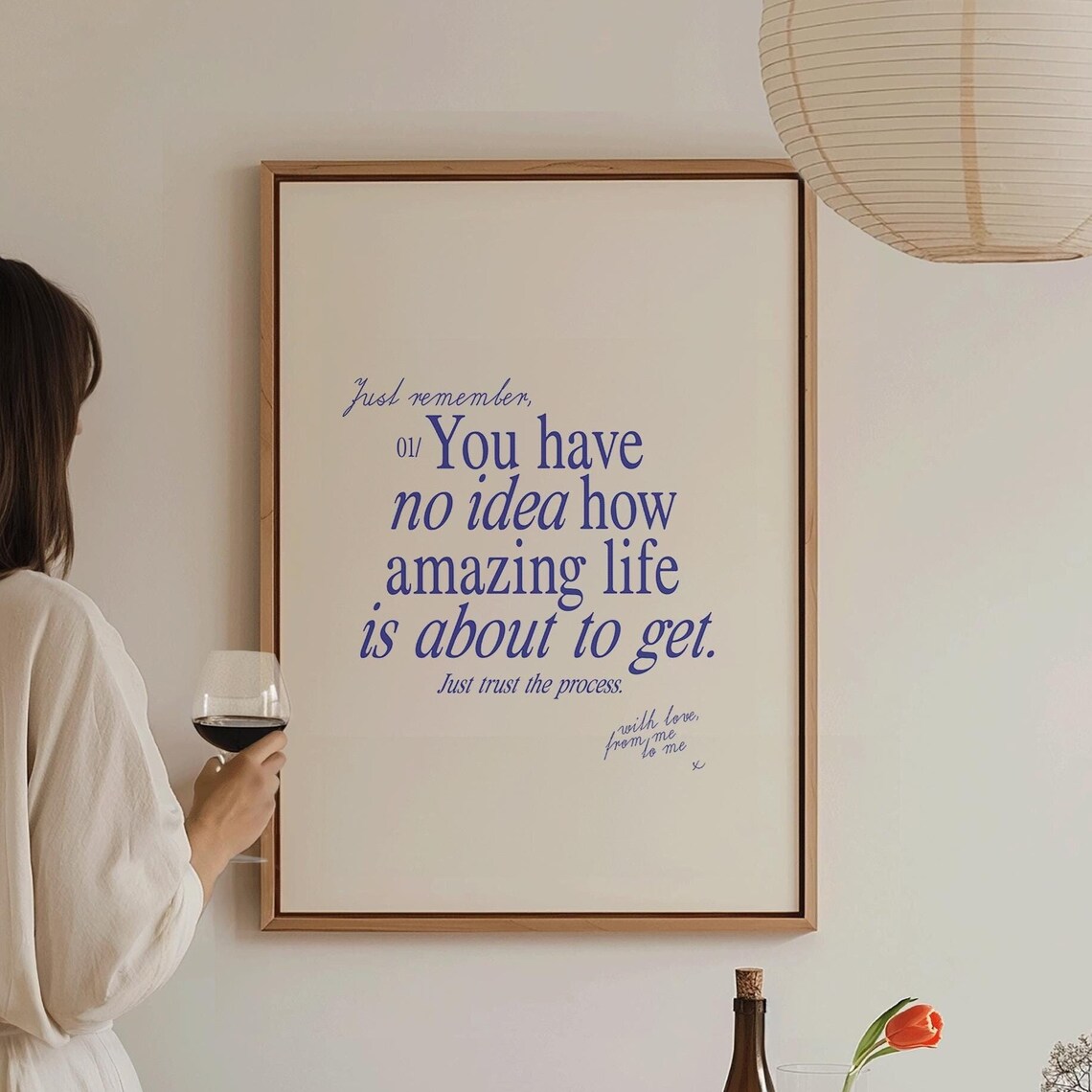 You Have No Idea How Amazing Life Is About To Get Blue Quote Poster