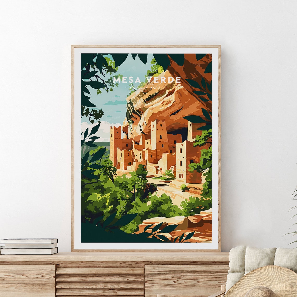 Mesa Verde National Park Ancient Cliff Palace Closeup Poster