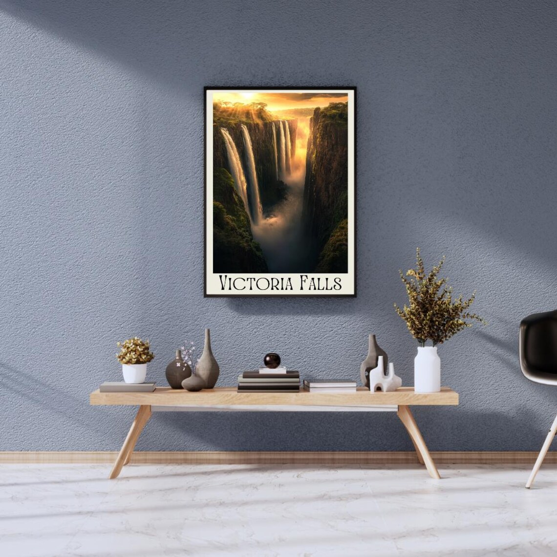 Victoria Falls Poster with Sunset Gorge and Misty Waterfalls - Image 5