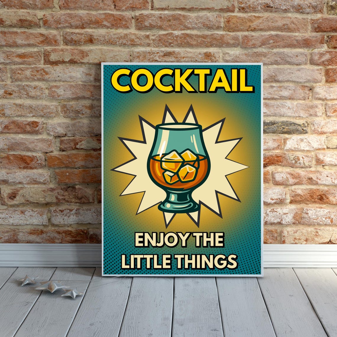 Chill Your Life Sleeping Chihuahua Retro Pop Art Cute Dog Poster