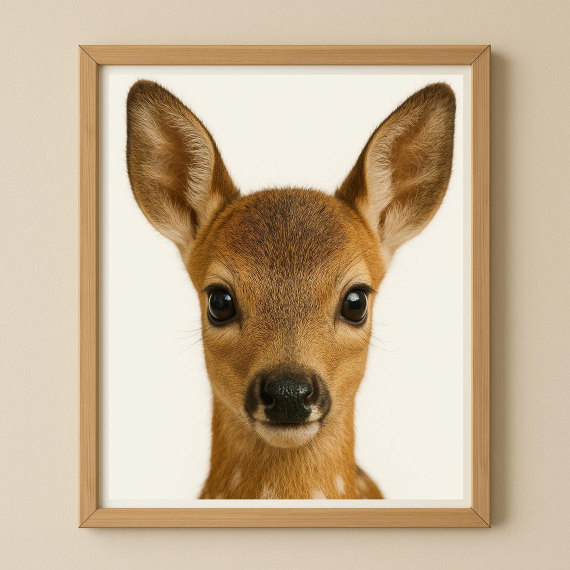 Fawn Poster Animal Art A1 A2 A3 A4 A5 Usformats Nursery Wall Decor Instant Nature Illustration