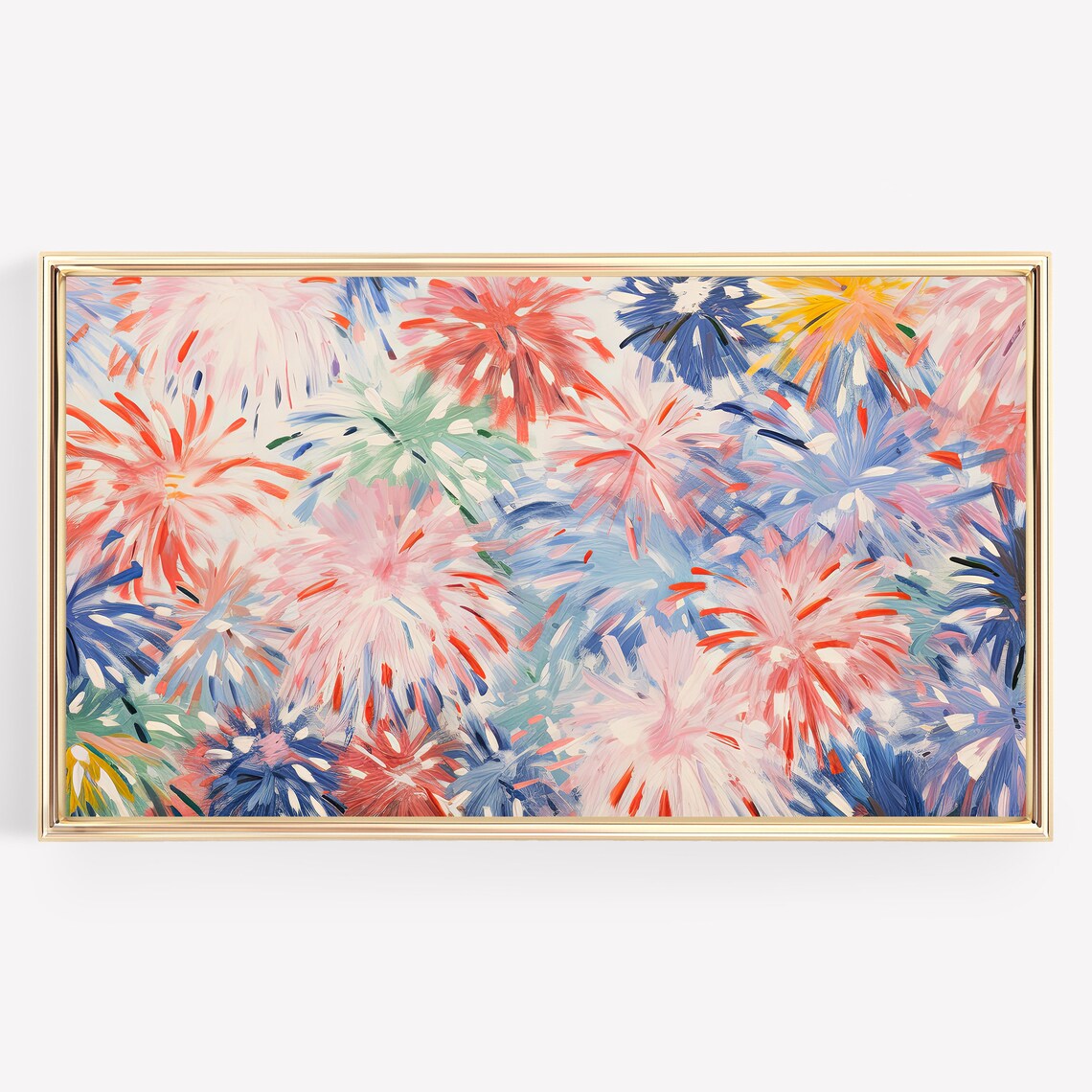 Fireworks Coastal Summer Art Print - Image 3