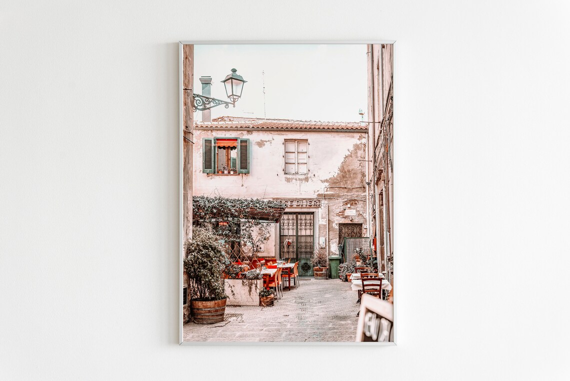 Italy Street Poster, Pastel Tone Travel Poster - Image 2