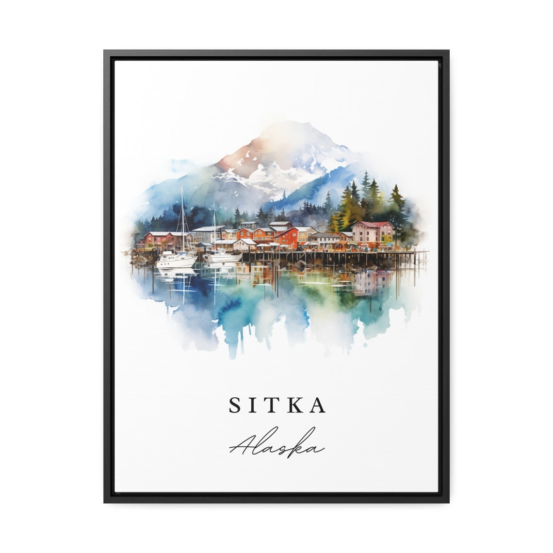 Sitka Alaska Travel Poster, Custom Text Wall Art - Image 3