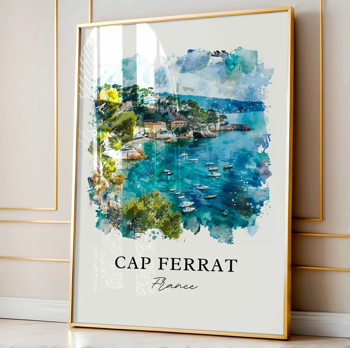 Saint-Jean-Cap-Ferrat Watercolor Travel Poster - Image 4