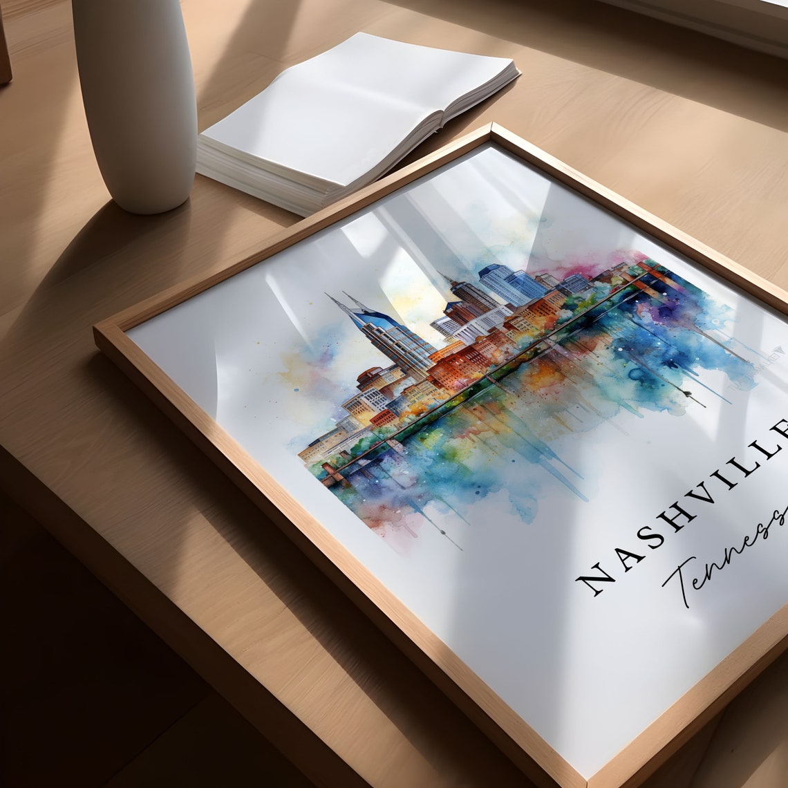 Nashville Traditional Travel Poster, Tennessee - Image 5