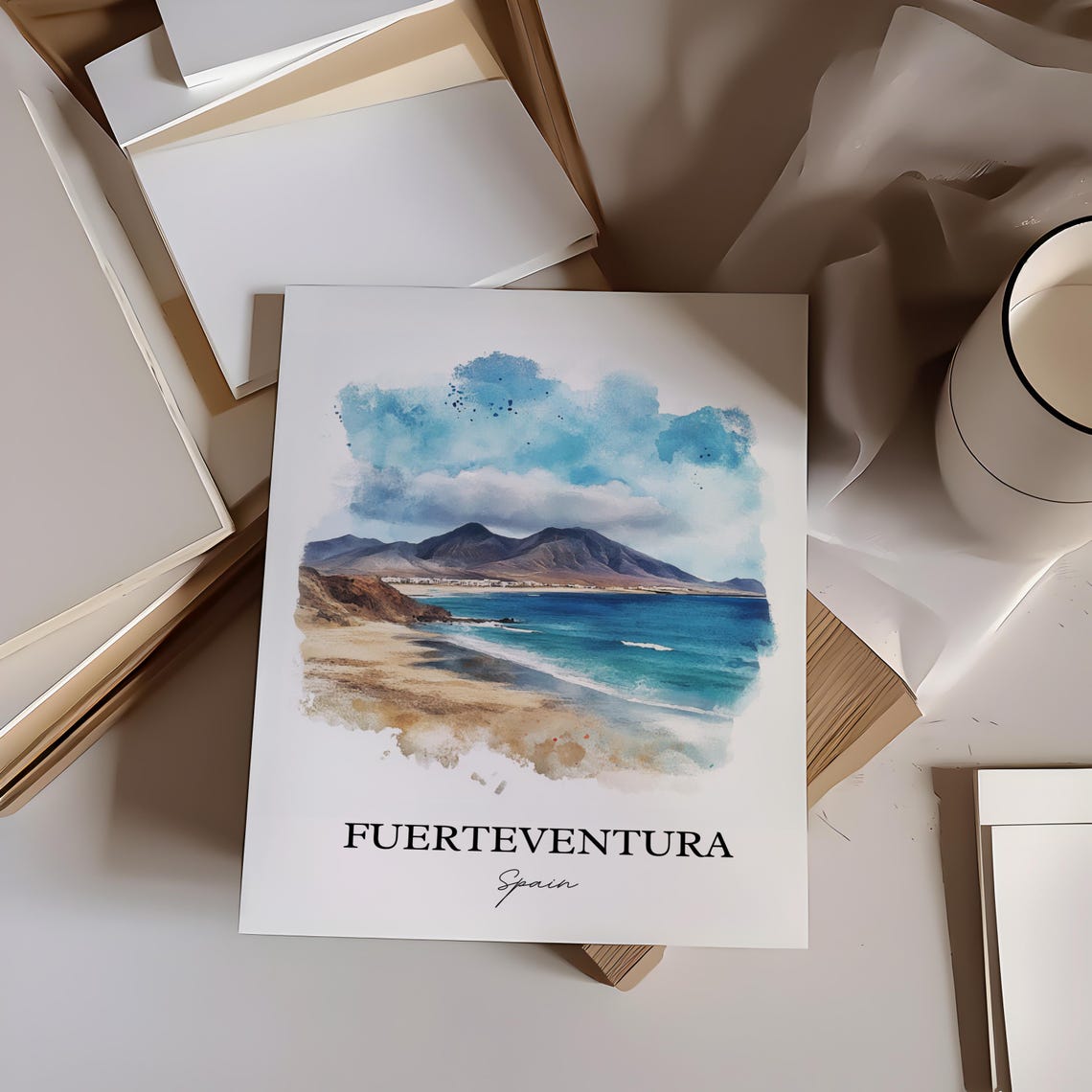 Fuerteventura Travel Print Spain Gift Lovers Poster - Image 5