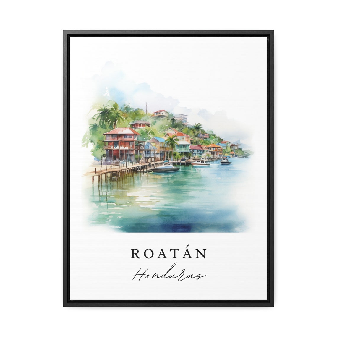 Roatn Traditional Travel Art Honduras Poster - Image 2