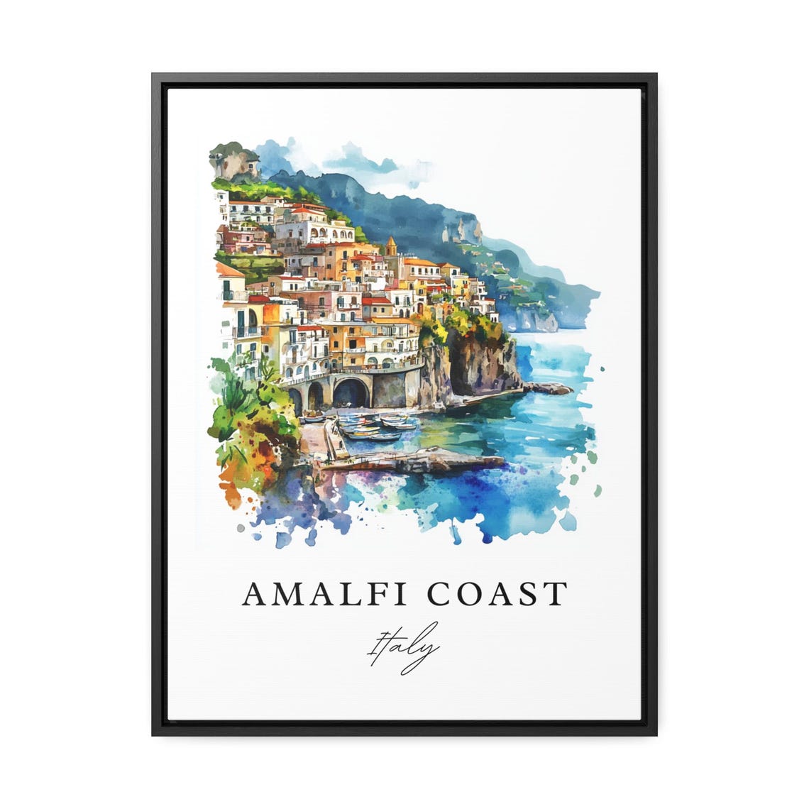 Amalfi Coast Housewarming Travel Poster - Image 3
