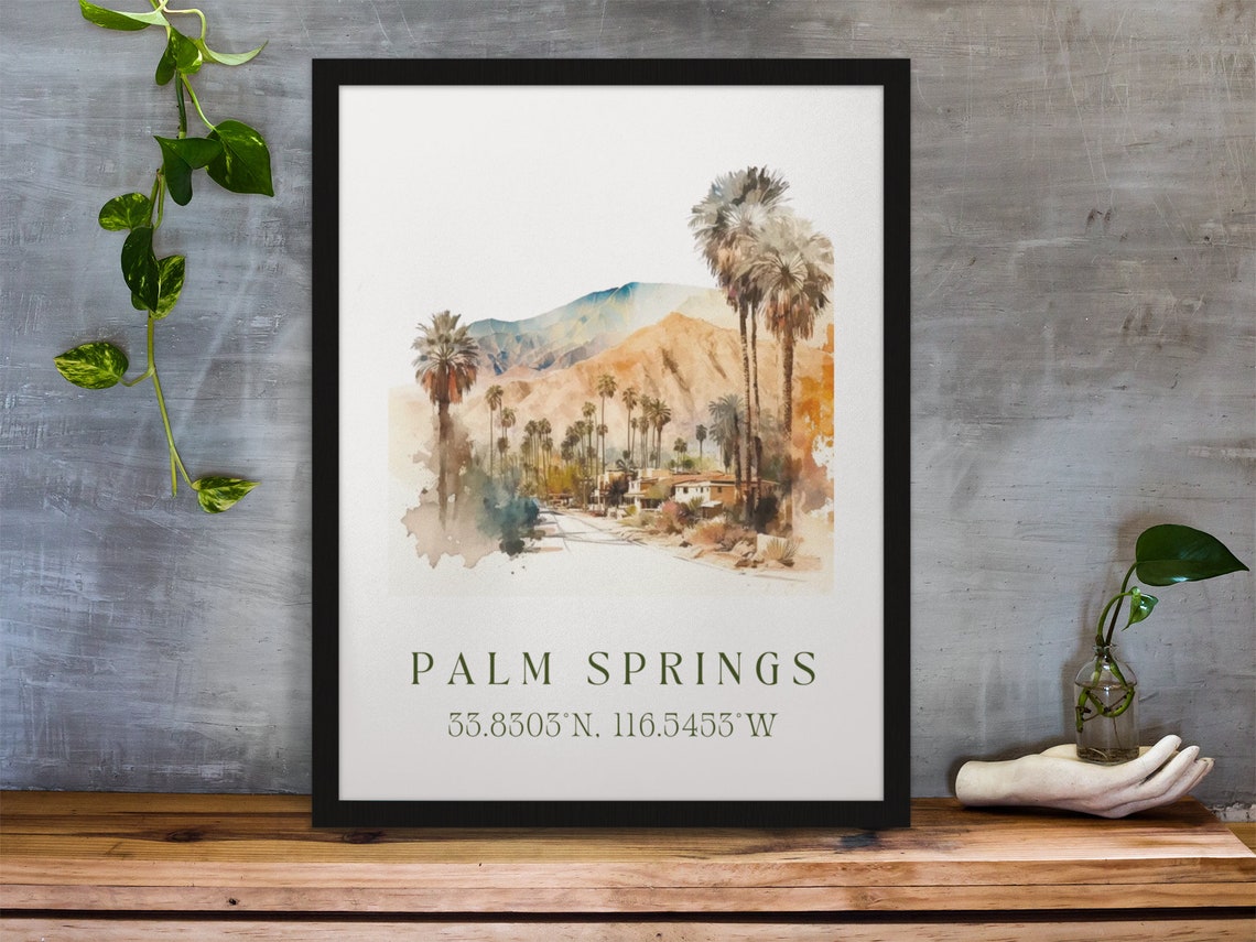 Palm Springs CA Personalized Travel Poster - Image 2