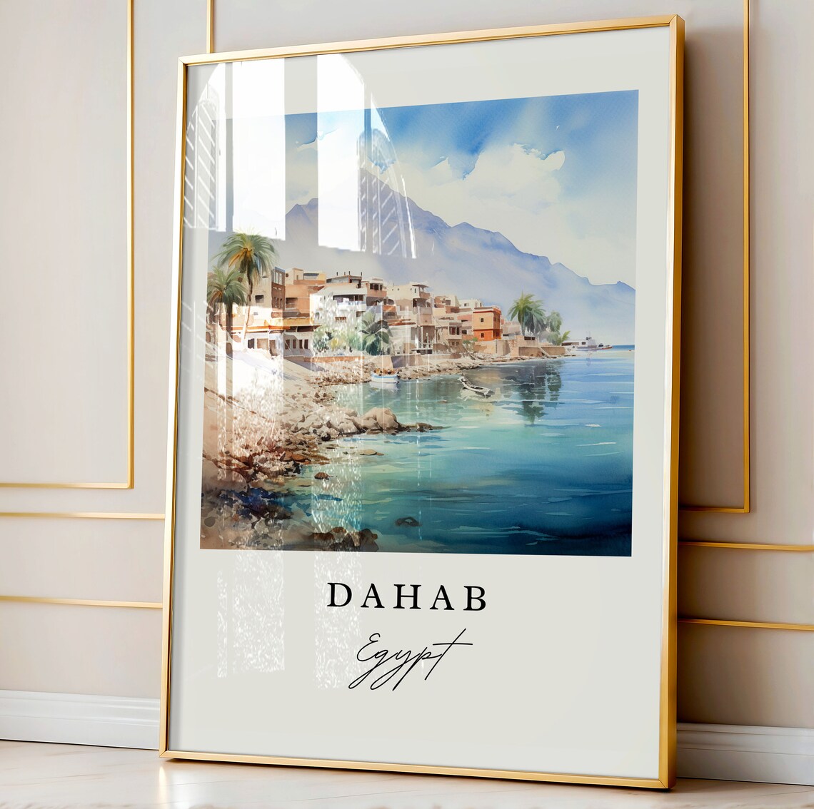 Dahab Egypt Wall Art Print, Custom Text Decor - Image 4