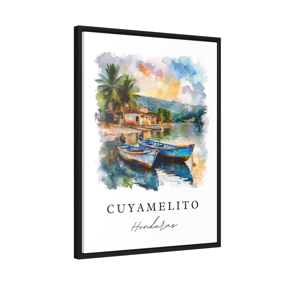 Cuyamelito Hondur Wall Art Honduras Print Wedding Gift Birthday Present Custom Text Perfect - Image 2