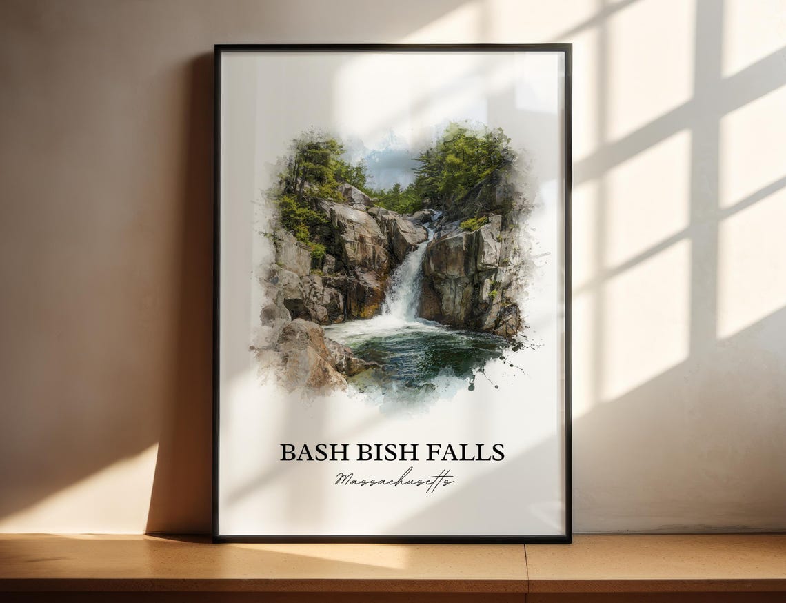 Bash Bish Falls Massachusetts Taconic Mountain Gorge Waterfall Poster