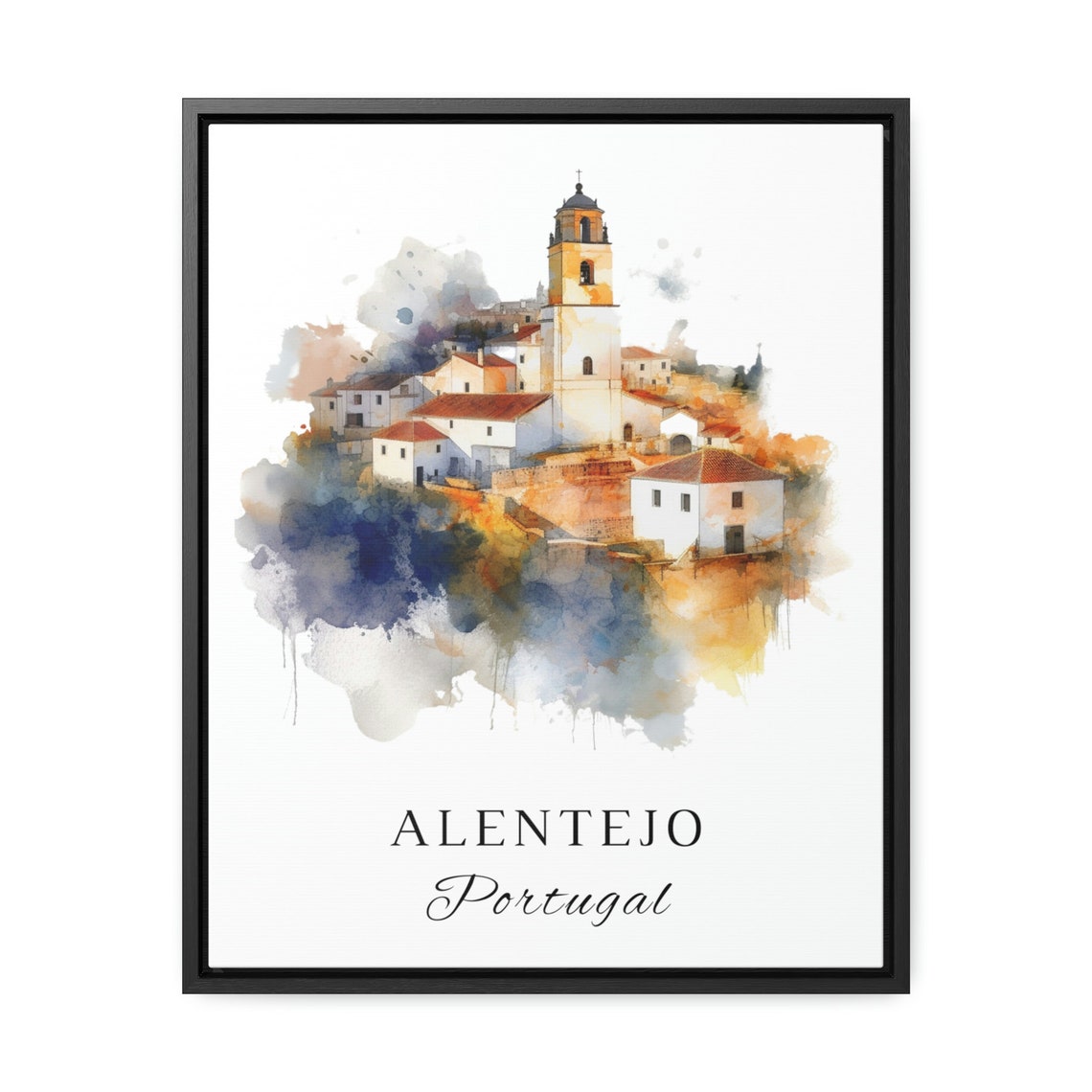 Alentejo Portugal Travel Poster, Custom Text - Image 2