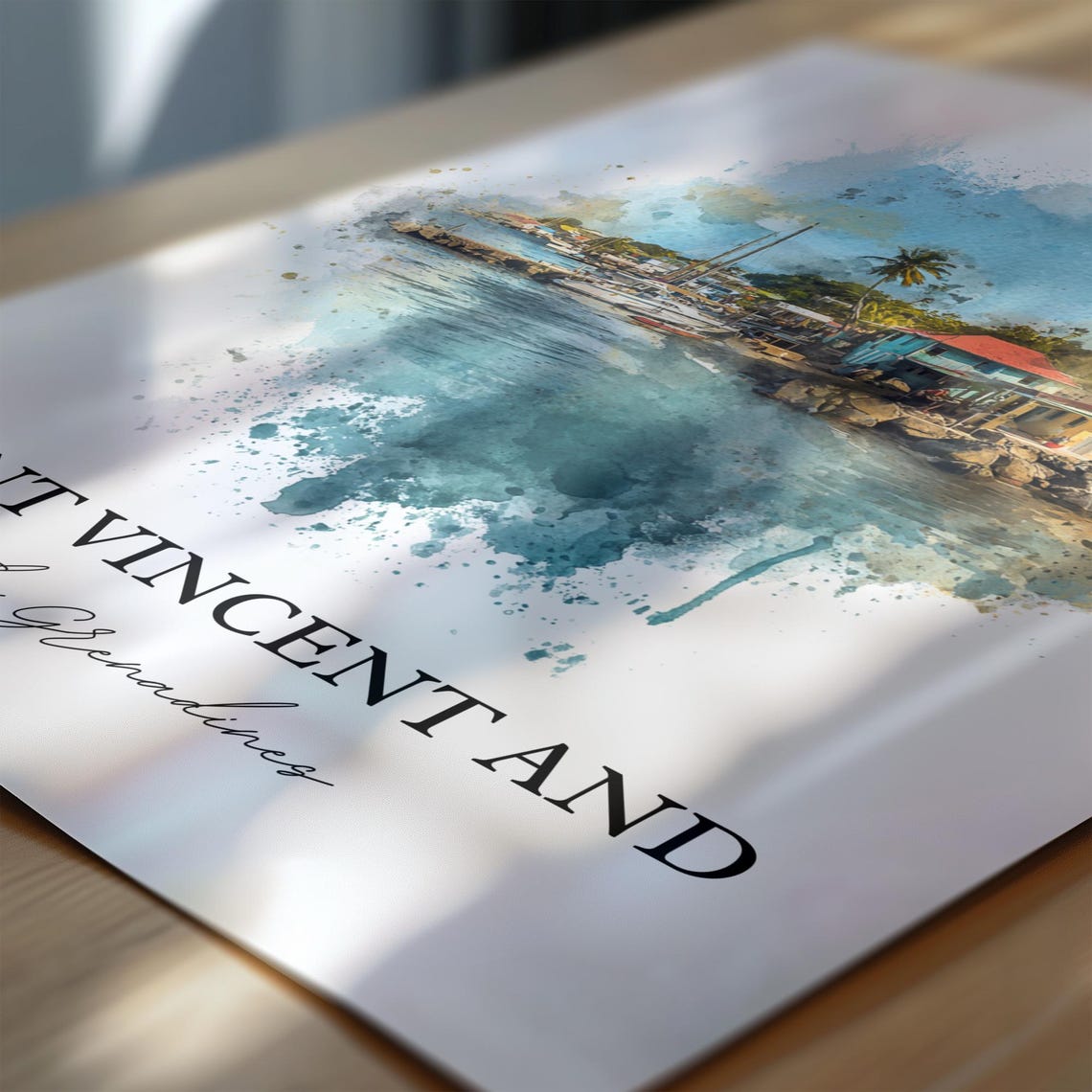 Saint Vincent And The Grenadines Art Caribbean Print Gift Travel Poster Housewarming - Image 6