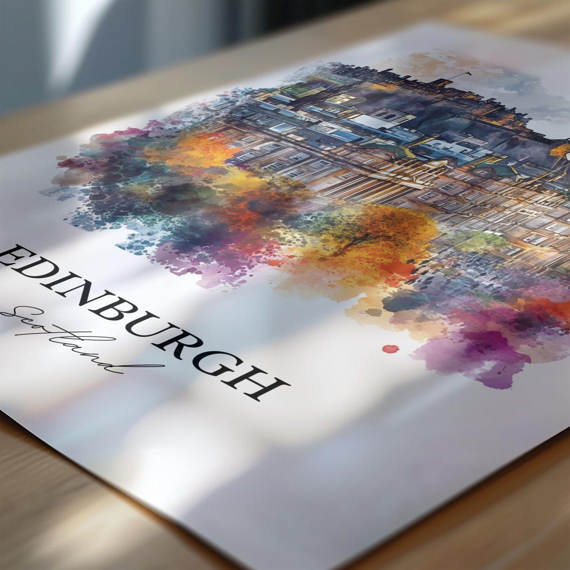 Edinburgh Scotland Housewarming Travel Poster - Image 6