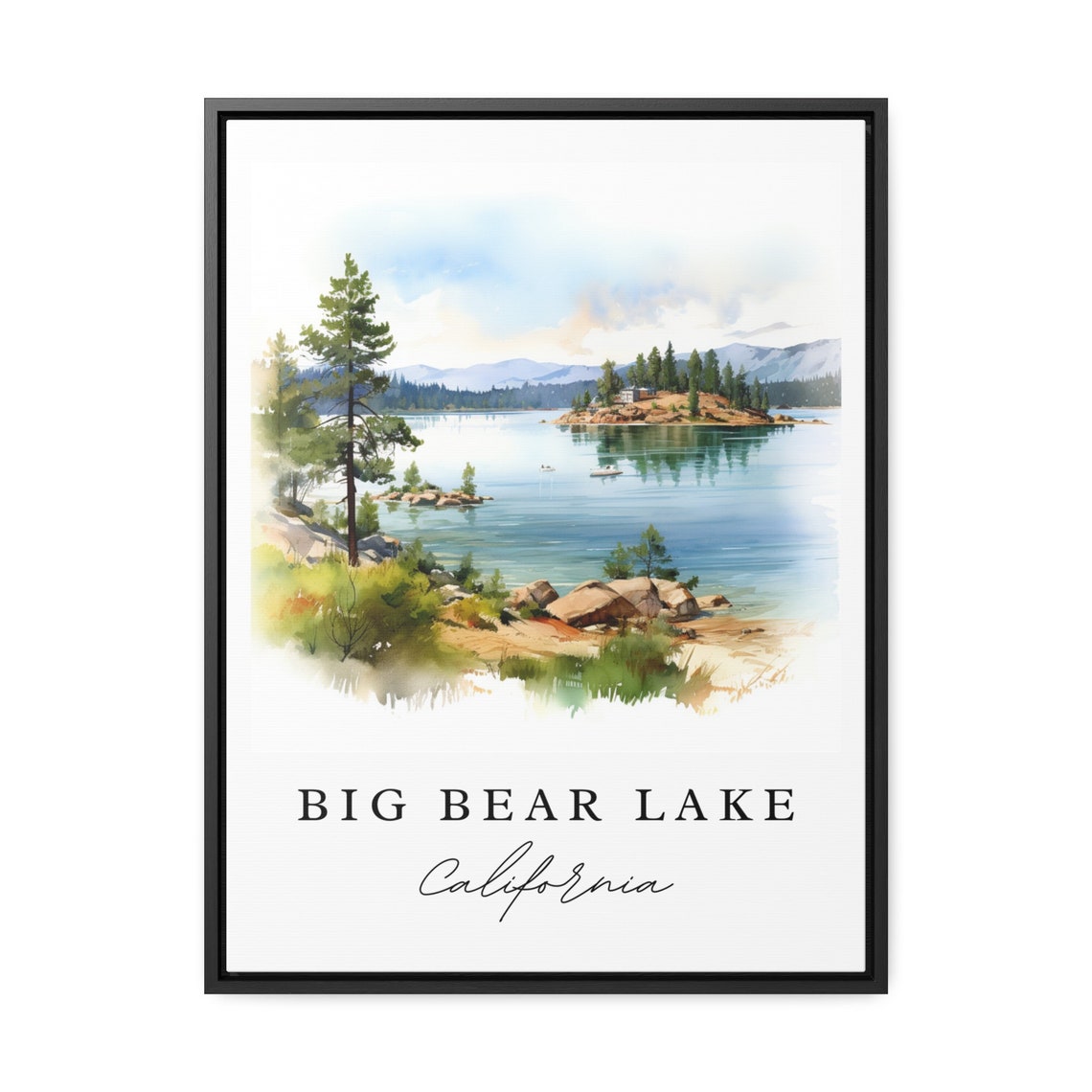 Big Bear Lake Custom Text Poster Print - Image 3