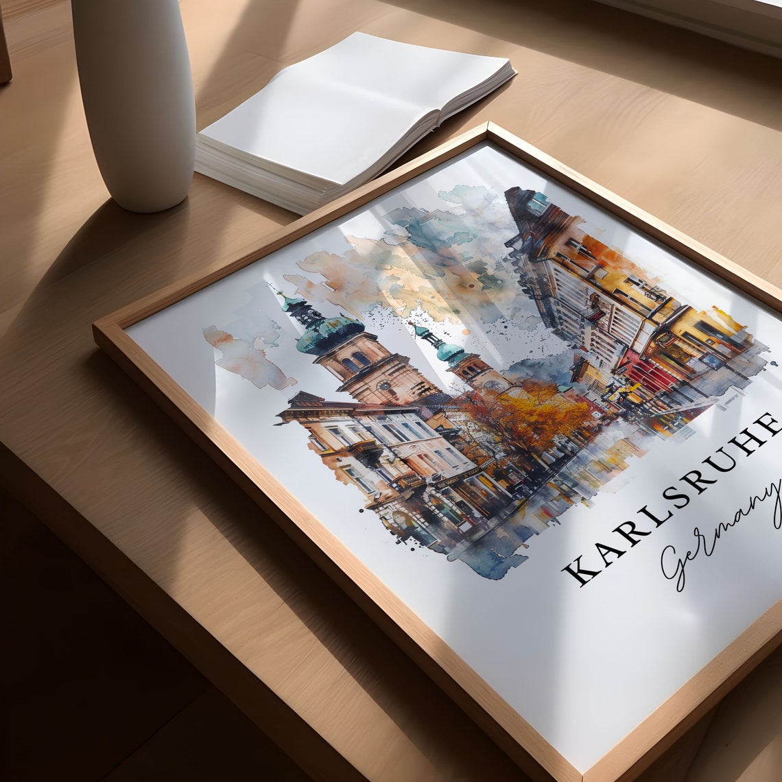 Karlsruhe Travel Poster, Germany Wall Art Print - Image 5
