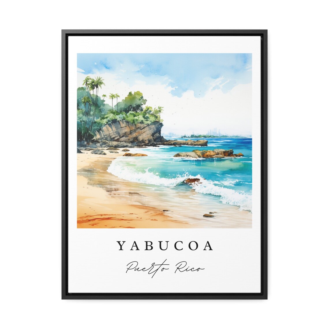 Yabucoa PR Poster Print, Puerto Rico Custom Text - Image 2