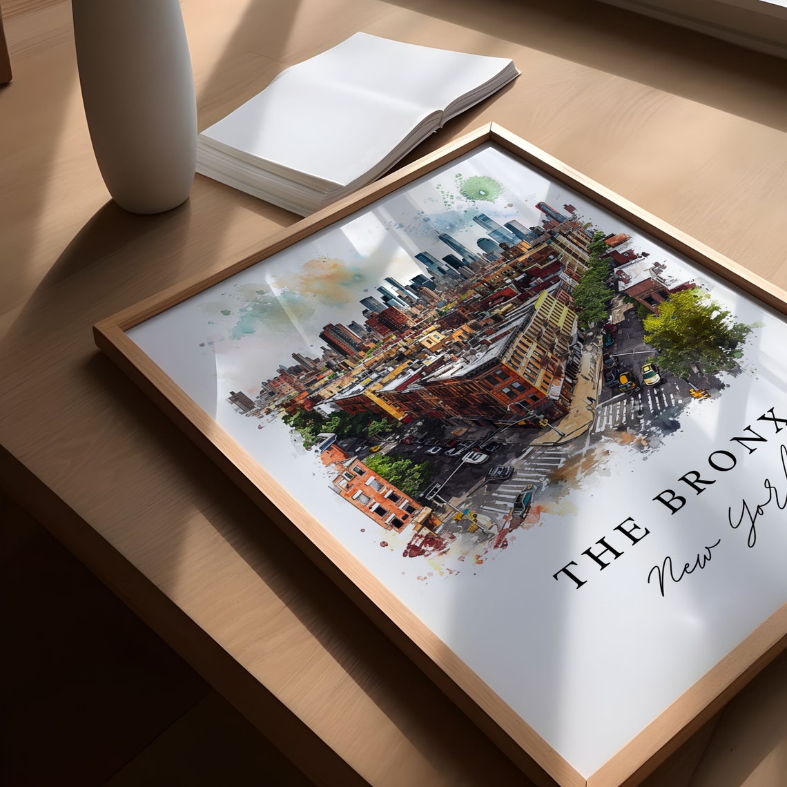 The Bronx NYC Skyline Art Print, New York - Image 5