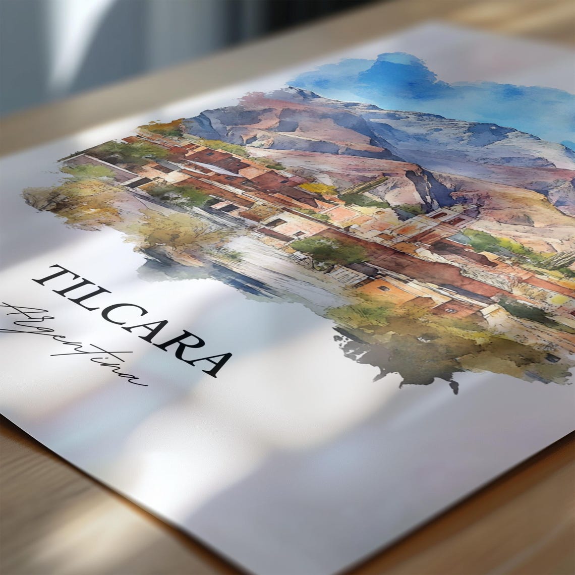 Tilcara Argentina Wall Art Jujuy Print Watercolor Gift Travel Poster Housewarming - Image 6