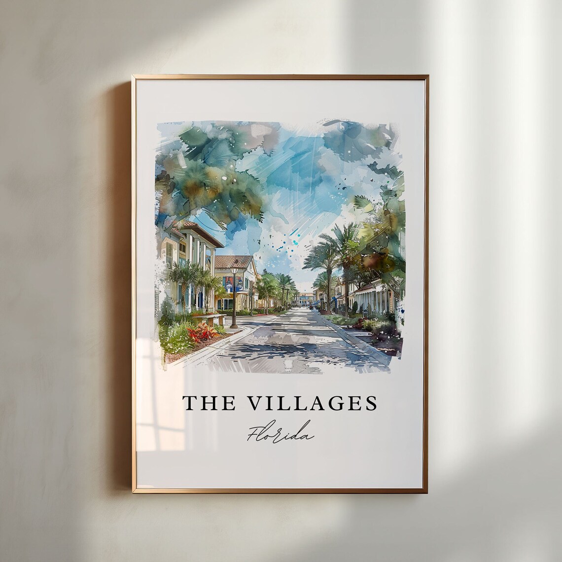 The Villages Florida Travel Poster, Place Print