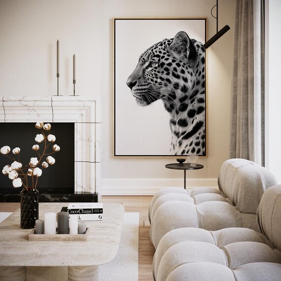 Power And Grace Portrait Of A Leopard Artwork Wall Art