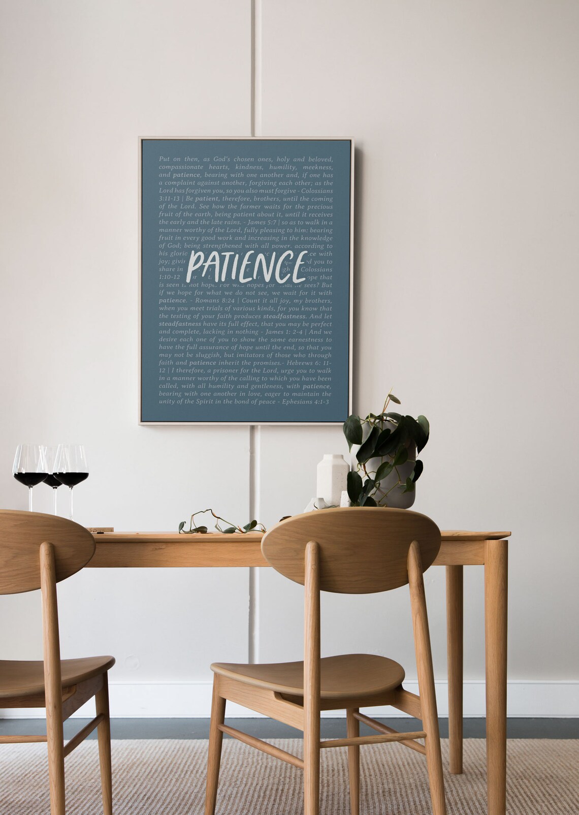 Patience Fruit Of The Spirit Bible Verse Poster Nursery Decor Faith - Image 5
