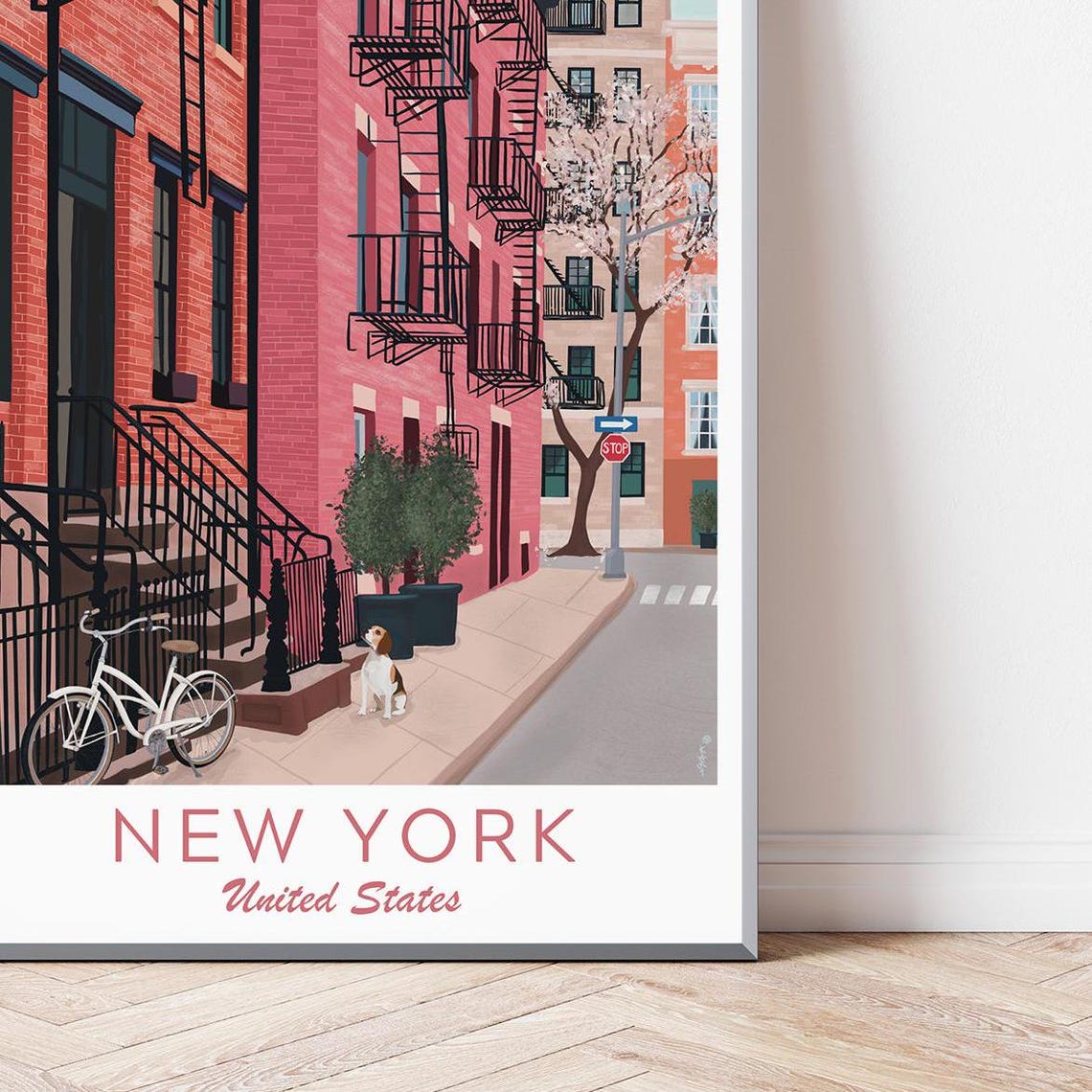 West Village New York New York Poster Greenwhich Village Poster New York Illustration New York Art Print Greenwhich Village New York - Image 4