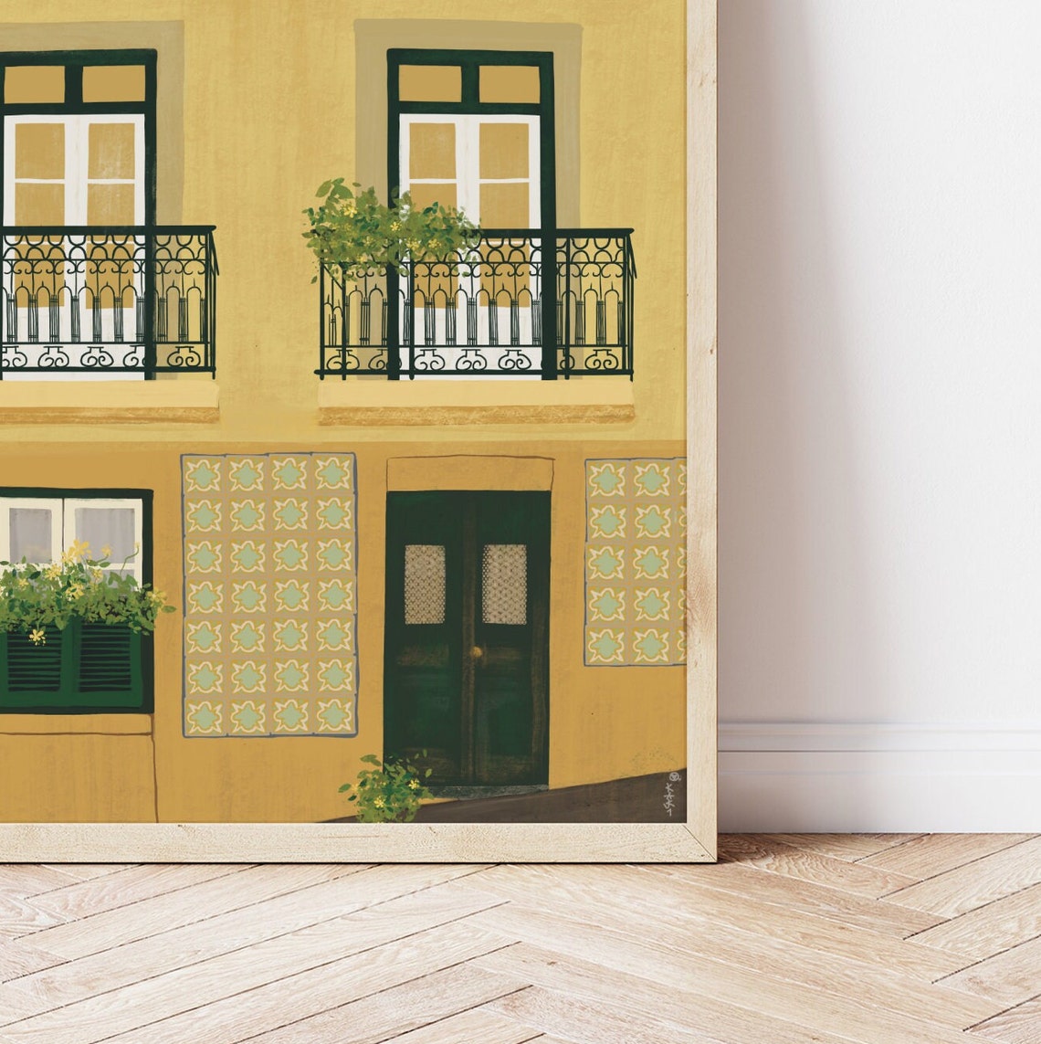 Portugal Illustration Lisbon Print Lisbon Illustration Porto Print Portugal Art Print Portugal Travel Poster Portugal Wall Art - Image 4