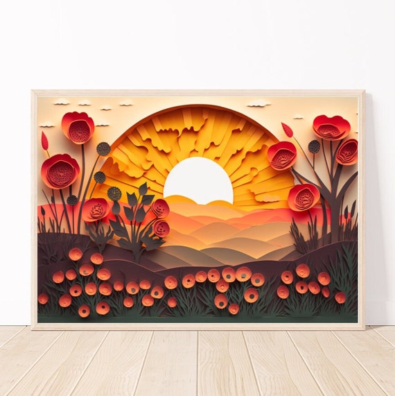 Roses At Sunset Abstract Wall Artlandscape Ai Artflowers Printroses Art For Kids Roomai Downloadsunset Art24x16