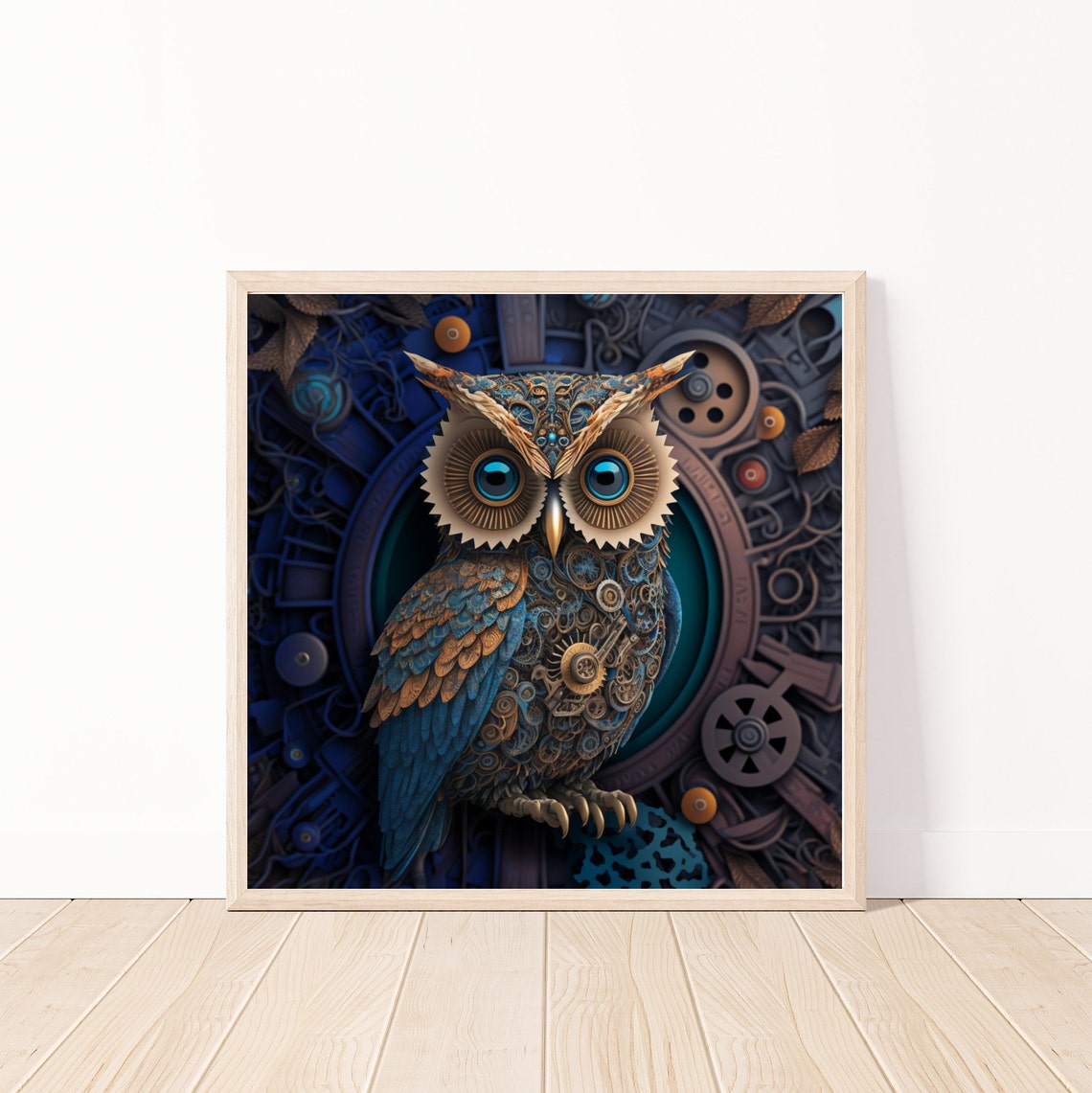 Steampunk Owl - Victorian Era 3D Style