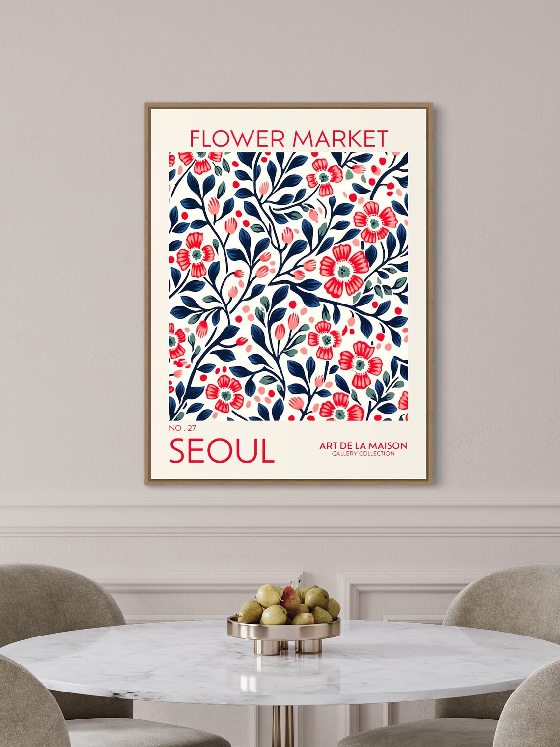 Flower Market, Botanical Floral Vintage Art Print - Image 2