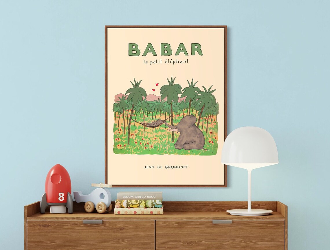 Babar The Elephant - Nursery Art - Image 5